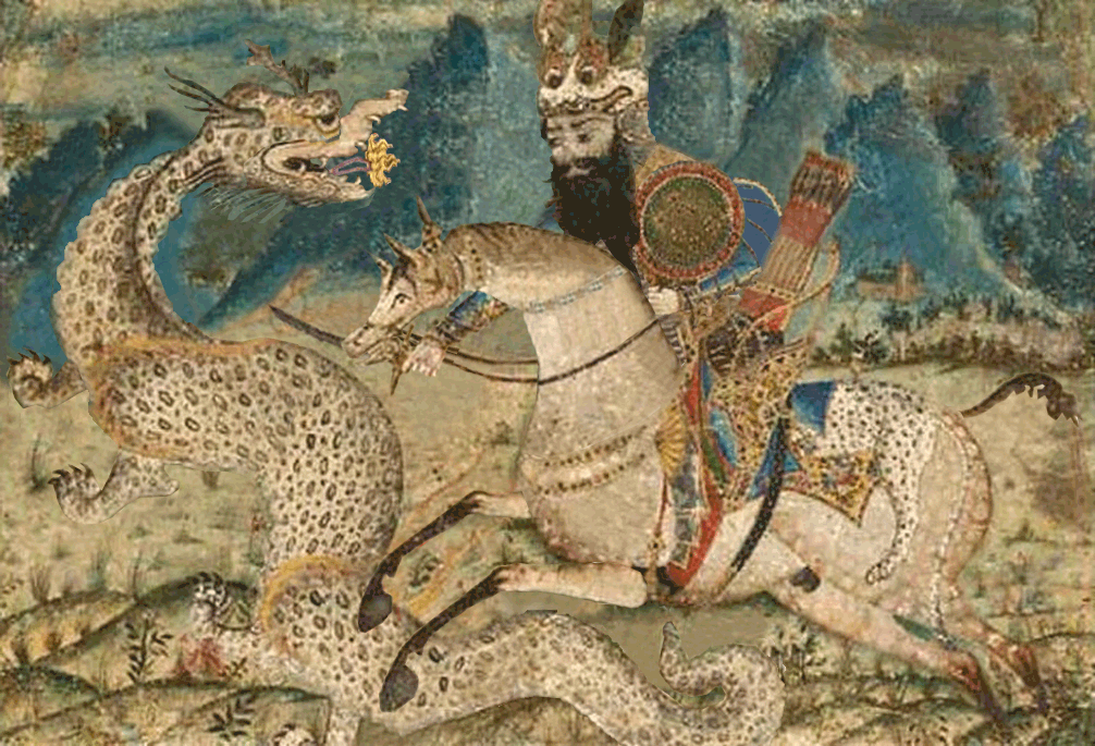 هفت خان رستم - جنگ با اژدها