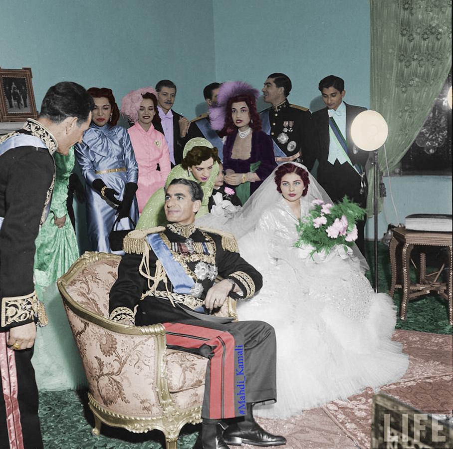 عروسی محمدرضا شاه
